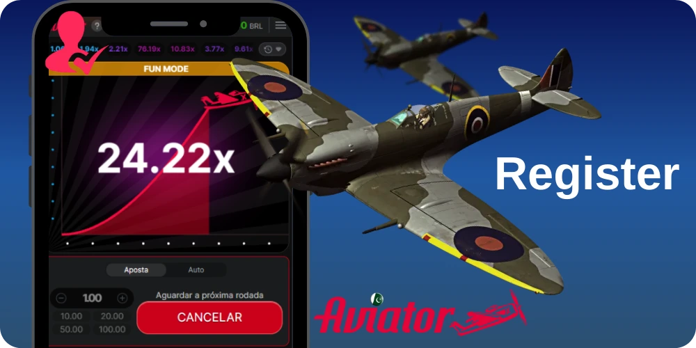 Registration process in the Aviator game